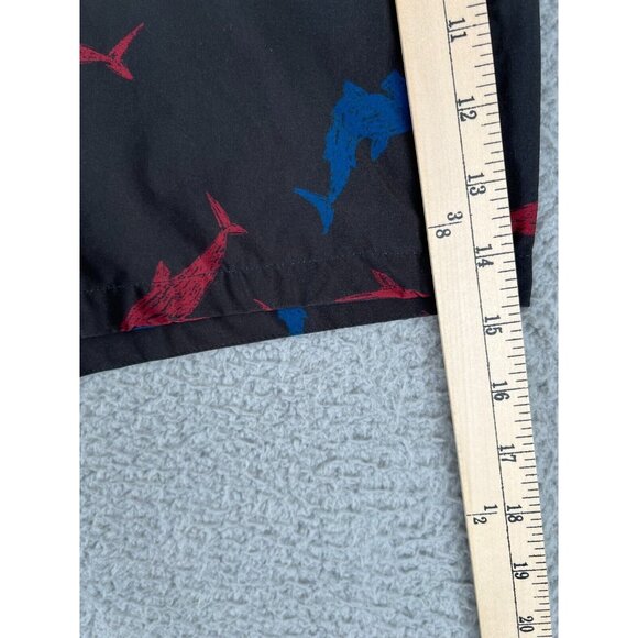 Bonobos Shorts Mens Size XL Black Beach Board Shorts Swim Trunks Shark AOP Sand - Picture 9 of 13
